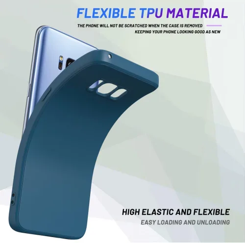 Vista 857 de Funda para Samsung Galaxy Note 8, color negro, resistente a los arañazos con tacto suave, delgada funda delgada para Samsung Galaxy Note 8