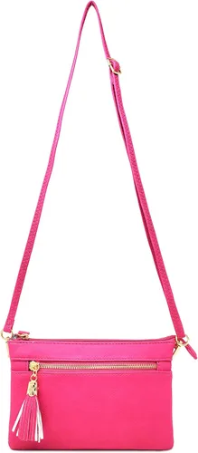 Vista 2 de Solene Bolso bandolera ligero con múltiples compartimentos para mujer