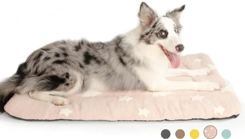 Vista 26 de Mora Pets - Cama para gatos de interior lavable, almohadilla antideslizante para jaula de perros, linda cama para perros con estrellas para perros