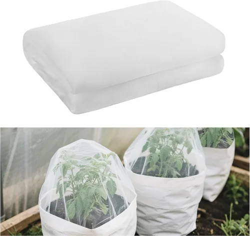 Red de jardín de 4 x 10 pies, cubiertas de malla ultra fina para mantener alejadas las plagas de animales pequeños, barrera para pájaros para