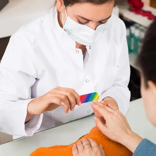Vista 3 de Sumind Paquete de 100 Limas de Uñas de Doble Cara Tableros de Esmeril Herramientas de Manicura (2.36 x 0.59 x 0.16 Pulgadas)