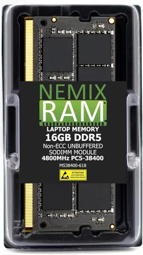 Vista 7 de 8GB 1X8GB DDR5 4800MHZ PC5-38400 1.1V CL40 262-PIN no ECC SODIMM NEMIX RAM compatible con UGREEN NASync DXP4800 Plus DXP480T Plus DXP6800 Pro