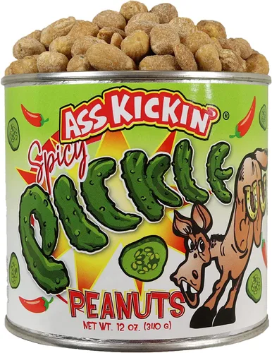 Vista 12 de ASS KICKIN' Cacahuetes Bacon Ranch – 12oz – Último regalo gourmet de cacahuetes – Pruébalo si te atreves!