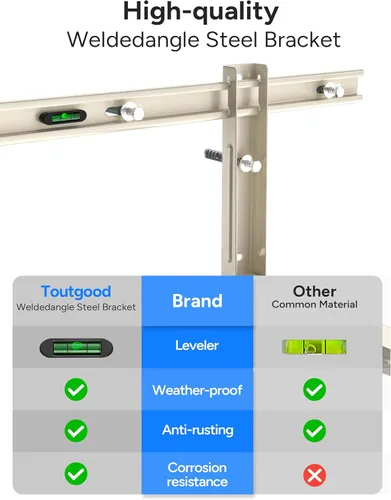 Vista 5 de Soporte de montaje en pared para minisplit dividido, soporte de pared resistente para sistemas de bomba de calor de aire acondicionado de 7000 Btu a