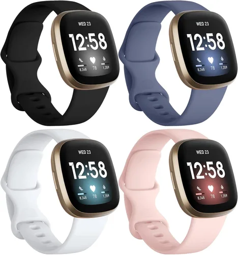 Vista 12 de Dirrelo Bandas compatibles con Fitbit Sense/Versa 3 / Versa 4 / Sense 2, correa deportiva de TPU suave, pulsera de repuesto para mujeres y hombres