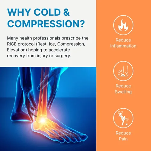 Vista 6 de Natracure, Calcetines de asistencia, flascia plantar frío/caliente, 708-CAT, S / M, Varía, 1, 1