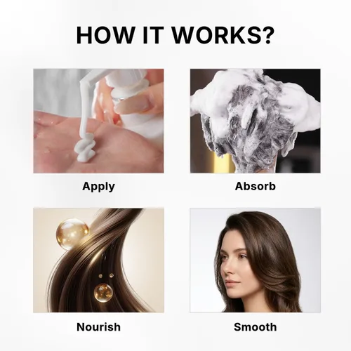 Vista 5 de Karseell Champú de Aceite de Argán Extracto Hidratante Reparación Profunda Champú Liso para Cabello Seco y Dañado 16.9Oz 500ml