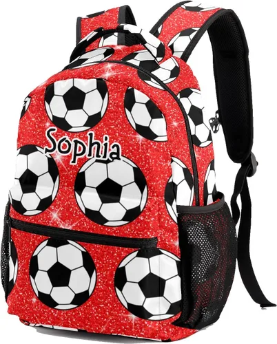 Vista 2 de Mochila personalizada de animadora azul oscuro, bolsa multifuncional impermeable con nombre de regalo, Diseño 22, Mochilas Daypack