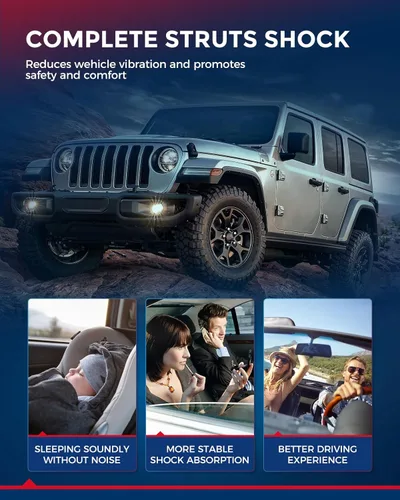 Vista 6 de KAX Puntales traseros para Toyota 2007 2008 2009 2010 2011 Camry, 2008 2009 2010 2011 2012 amortiguadores traseros rápido completo conjunto