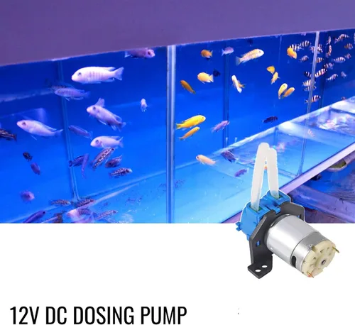 Vista 4 de Bomba de dosificación peristáltica peristáltica de 12 V CC, bomba peristáltica de bajo caudal, pequeña con conector para acuario, laboratorio