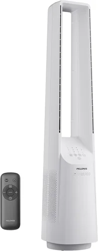 Vista 11 de PELONIS - Ventilador inteligente sin aspas de 40 pulgadas para dormitorio - Ventilador de torre, compatible con Alexa/Google/WiFi, motor DC, 6