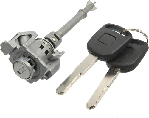 X AUTOHAUX Juego de cilindros de bloqueo de puerta lateral del conductor con 2 llaves para Honda Civic 2012-2015 72185-TR0-A01