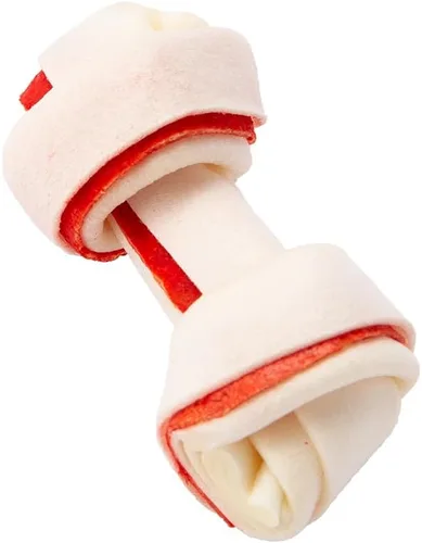 Vista 3 de Dingo 95014 Mini Bones, cuero crudo para perros pequeños, de juguete, rojo, 14