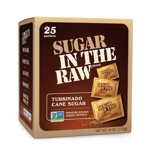 Vista 7 de SUGAR IN THE RAW, paquetes de azúcar de caña granulada, 100 unidades (paquete de 8)