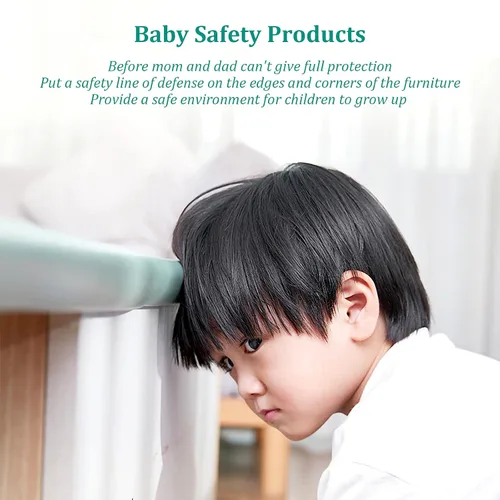 Vista 2 de Protectores de bordes y fundas de esquina a prueba de bebés, protectores de bordes para niños, parachoques de borde de espuma para muebles