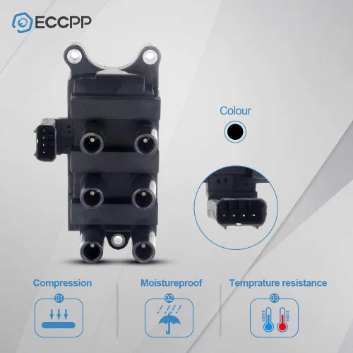 Vista 4 de Paquete de bobinas de encendido ECCPP de 1 unidad FD498, paquetes de bobinas, para Mercury Sable 3.0L 2001-2005, para Mercury Monterey 4.2L
