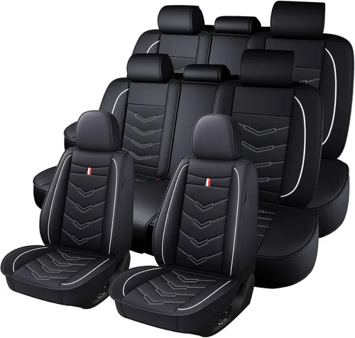 Vista 15 de Funda de asiento de auto para Jeep Wagoneer L 2023, duradera, resistente al desgaste, impermeable, funda de asiento deportiva, transpirable, sin
