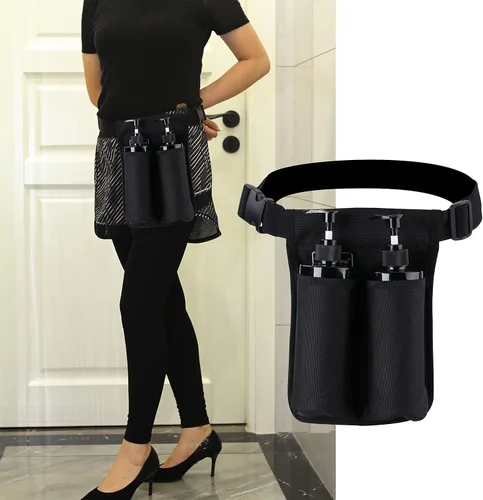 Vista 6 de Funda de aceite de masaje, bolsa de botella de masaje, funda para loción, masajista, masaje, funda de aceite, loción de masaje... (1kd9D-negro)