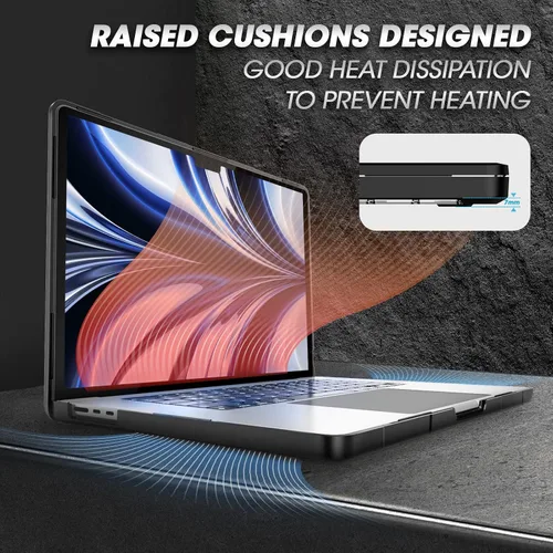 Vista 6 de SUPCASE para Funda de MacBook Air de 15 Pulgadas 2025/2024/2023 (Unicorn Beetle), M4 A3241 / M3 A3114 / M2 A2941 Funda Protectora de Carcasa Rígida