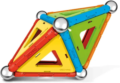 Vista 3 de Geomag - Confeti - Juego de construcción magnético de 32 piezas, juguete de construcción de tallo certificado, seguro para niños de 3 años