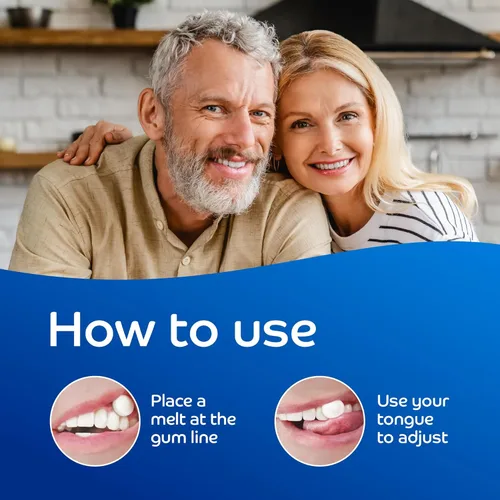 Vista 3 de Oracoat XyliMelts para Boca Seca de Noche o Día - Discos Adhesivos Hidratantes para Boca Seca, Sin Azúcar con Xilitol, 40 Unidades, Sabor a Menta