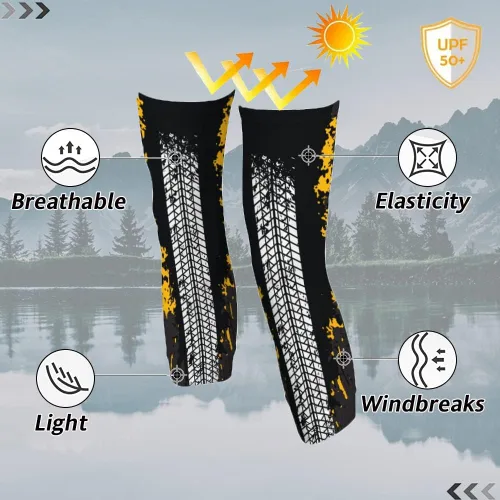 Vista 3 de ZOLO GIFTS Leg Sleeves for Men and Women, Fire Pattern, Full Length Leg Warmers for