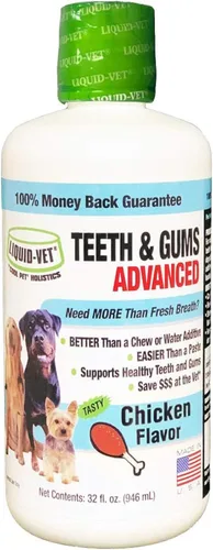 Vista 15 de Liquid-Vet - Suplementos avanzados para dientes y encías para perros, cuidado dental para perros, cuidado bucal bucal, sarro + placa + gingivitis