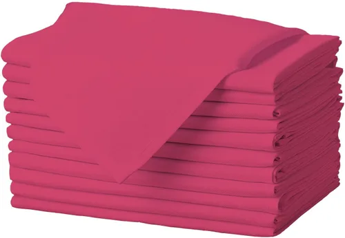 Vista 10 de Gee Di Moda – Servilletas de tela – Servilletas de cena de 43 x 43 cm de color berenjena – Juego de 12 servilletas de tela lavables y absorbentes