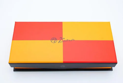 Vista 6 de Picasso 903 Pluma estilográfica Sweden Flower King en caja original, Verde (Green Marble)