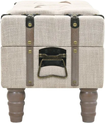 Vista 41 de Banco de almacenamiento de abeto de madera maciza crema para dormitorio, sala de estar, extremo de la cama, 43.3 x 11.8 x 15 pulgadas