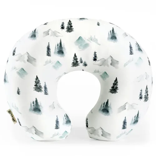 Vista 32 de GRSSDER Funda de almohada de lactancia suave y elástica para niños y niñas, funda de almohada de lactancia para recién nacidos, elegantes animales