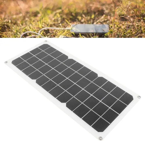 Vista 6 de Panel solar de 10W 12V, alta eficiencia de conversión, panel solar portátil de silicio monocristalino, cargador de panel solar de protección contra