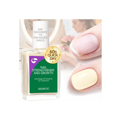 Vista 13 de Fortalecedor de uñas y crecimiento para uñas dañadas: rosa nude, endurecedor de uñas de proteína de 0.5 fl oz, extra fuerte y crecimiento para uñas