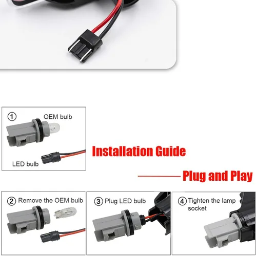 Vista 7 de NJSBYL Faros de Marca Lateral de Lente Transparente para BMW E46 1999-2001 Serie 3 Sedán E46 y 1999-2003 Serie 3 Coupé E46 LED Ámbar Delantero