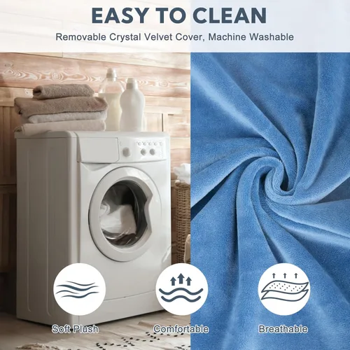 Vista 5 de Almohadilla térmica para mascotas para gatos y perros - Almohadilla térmica para interiores y exteriores, impermeable y resistente a