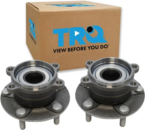 Vista 60 de TRQ Conjunto de rodamiento y cubo de rueda delantera de 2 piezas compatible con Chevrolet Trailblazer 02-09, Trailblazer EXT 02-06, GMC Envoy 02-09
