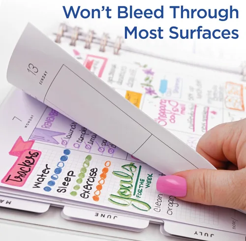 Vista 5 de Zebra Pen Click Art - Rotulador retráctil, punta fina, 0.024 pulgadas (0.6mm), colores surtidos, paquete de 6