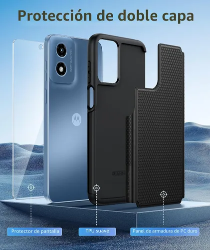 Vista 4 de FNTCASE Funda para iPhone 17 Pro: Fundas delgadas translúcidas de color azul claro compatibles con MagSafe, protección completa de la cámara