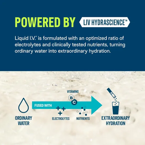 Vista 3 de Liquid I.V.® Hydration Multiplier - Pera Mezcla en polvo de electrolitos para bebida 1 paquete (16 porciones)