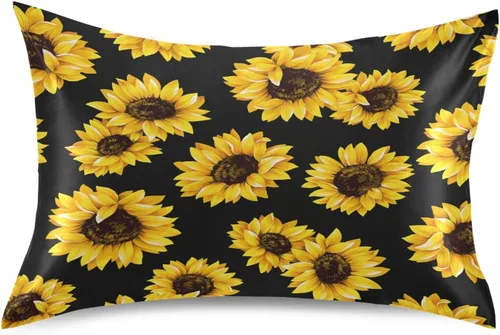 Vista 8 de Funda de almohada de satén de baloncesto para cabello y piel, fundas de almohada de satén con cierre de sobre, tamaño estándar (20 x 26 pulgadas)