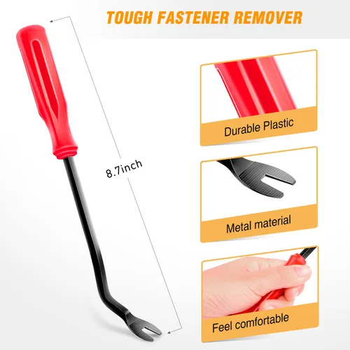 Vista 4 de GOOACC 111 clips de retención de parachoques con removedor de sujetadores, remaches de plástico, rejilla, guardabarros, herrajes para automóvil