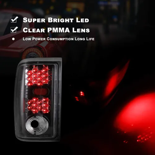 Vista 2 de Nixon Offroad Conjunto de Luces Traseras LED para Ford Ranger 2001 2002 2003 2004 2005, Luces Traseras, Lámparas Traseras con Señal de Giro LED