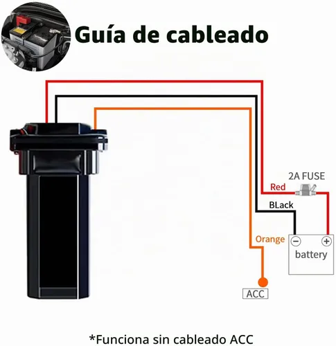 Vista 3 de Rastreador GPS con cable para vehículos, sin cargo mensual, sin suscripción, seguimiento en tiempo real, SIM 4G y datos incluidos, historial