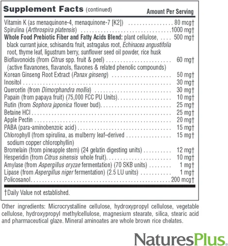 Vista 5 de NaturesPlus Source of Life - Sin hierro - 90 tabletas - Suplemento multivitamínico y mineral con vitamina D3 - Apoya la energía natural