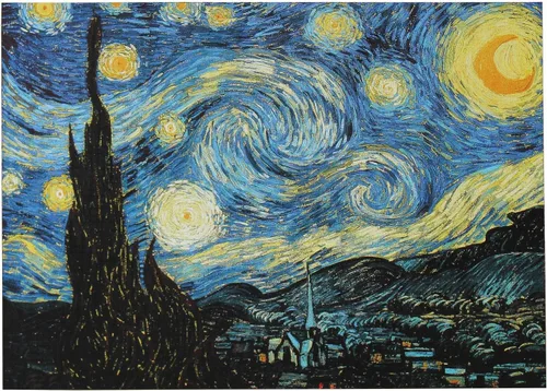 Moruska Noche estrellada por Vincent Van Gogh - Rompecabezas de 1000 piezas para adultos