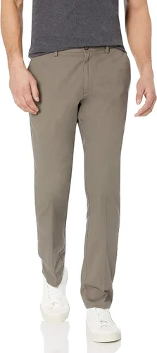 Vista 13 de Yaxa Essentials Pantalón chino ajustado resistente a las arrugas, sin pinzas, para hombre