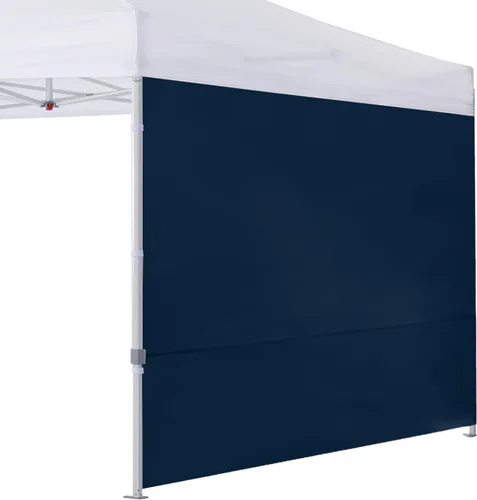 Vista 29 de Cooshade - Pared solar instantánea para toldo de 8 x 8 pies, para carpas desmontables, solo pared con puerta, 1 paquete, color azul