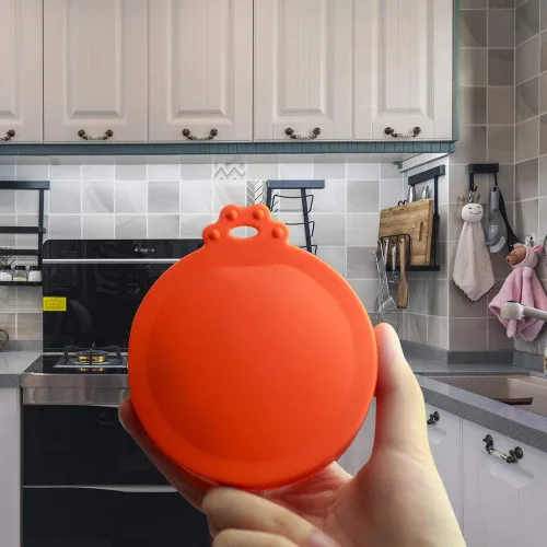 Vista 5 de Yobbai Paquete de 6 tapas para latas de comida para mascotas, aptas para alimentos, sin BPA y aptas para lavavajillas, puede cubrir la mayoría