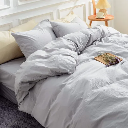 Vista 35 de NEXHOME PRO Funda de edredón Twin XL 100% algodón lavado, transpirable, duradera, texturizada, similar al lino, juego de ropa de cama para el hogar