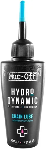Muc-Off Lubricante de cadena hidrodinámico, 1.7 onzas líquidas, lubricante para bicicleta, aceite de cadena de bicicleta, cera de cadena para todas